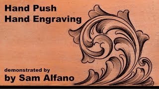 Hand push hand engraving by Sam Alfano [upl. by Dyanna]