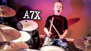 Avenged Sevenfold  Bat Country 8 year old Drummer [upl. by Salkcin404]