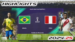 Brazil Is On Fire │ Brazil vs Peru │ Master League Coach Mode │ PES 2021 [upl. by Airolg]