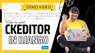 CKEditor in Django  Demo video [upl. by Romine753]