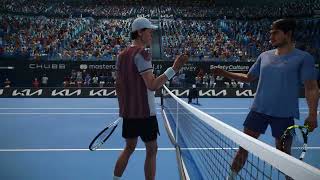 Carlos Alcaraz vs Jannik Sinner very hard Match at the Australian Open 2024 [upl. by Eselehs]