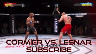 Daniel Cormier Vs Brock Lesnar  Heavyweight Championship  UFC 4 [upl. by Ahsimrac]