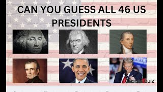 Can You Guess the US Presidents  Ultimate Presidential Quiz Challenge [upl. by Mahmud30]