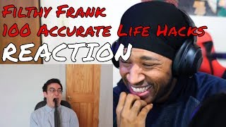 TVFilthyFrank  100 ACCURATE LIFE HACKS REACTION  DaVinci REACTS [upl. by Clifford]