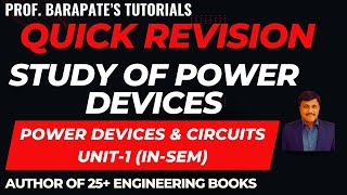 QUICK REVISION OF POWER DEVICES [upl. by Novaat682]