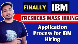 IBM Freshers Mass Hiring 🔥 Hiring Form Filling  Registration Process  Freshers Job  Direct Test [upl. by Abraham672]