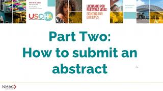 How to Submit an Abstract for 2022 USCHA [upl. by Murielle]