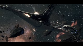 Battlestar Galactica Deadlock Gameplay Galactica VS 4 Modern Cylon Basestars Ionian Nebula [upl. by Beaston312]