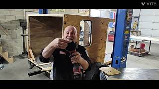 How to camper Departure angle roof spars insulated square drop Episode 5 teardrop diy home built [upl. by Adnac]