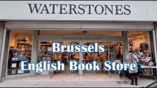 Waterstones  Book store  Brussels Belgium [upl. by Olivero641]