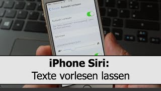 iPhone Siri Vorlesefunktion Texte vorlesen lassen zum Beispiel iBooks Webseiten EMails und SMS [upl. by Yllop]