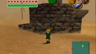 Zelda OOT How to Run to Gerudo Fortress as Young Link Desert Walk Better Quality amp Clear View [upl. by Marillin]