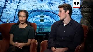 Zoe Kravitz confirms engagement at Fantastic Beasts junket [upl. by Keavy]