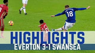 HIGHLIGHTS EVERTON 31 SWANSEA  ANOTHER SIGURDSSON STUNNER [upl. by Andrej118]