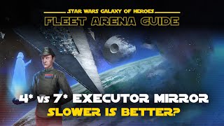 4 vs 7 Executor Mirror Counter Guide  SWGOH Fleet Arena [upl. by Cirre]