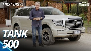 2024 GWM Tank 500 Review  Can a Chinese 4x4 wagon really challenge the Toyota Prado [upl. by Bhayani]