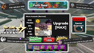 Path Raid feat Code Unit 6Star Wormji  Solo Gameplay  Roblox All Star Tower Defense [upl. by Virginie518]