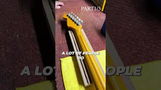 Japanese Fender Stratocaster Refret  Part 1 of 3 [upl. by Letnoj]