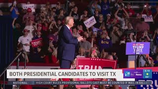 TEXAS VISIT Joe Rogan to interview Donald Trump Beyoncé to join Kamala Harris at rally [upl. by Ahsikahs]