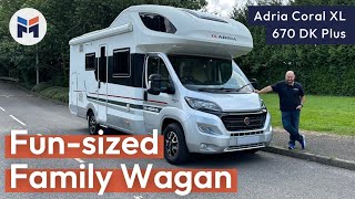 Adria Coral XL 670DK Motorhome Review [upl. by Vinita203]