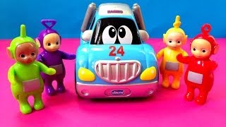 Teletubbies and funny car kids toys [upl. by Liebermann]