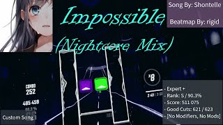 Impossible Nightcore Remix  S Rank [upl. by Natloz]