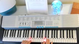 How to Play  Westminster Chimes  key of C  LetterNotePlayer © [upl. by Anelah]