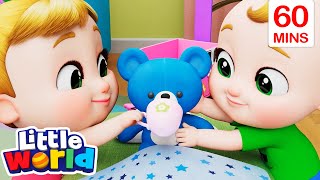 Sick Day Song  60 Minutes of Kids Songs amp Nursery Rhymes by Little World [upl. by Anura698]