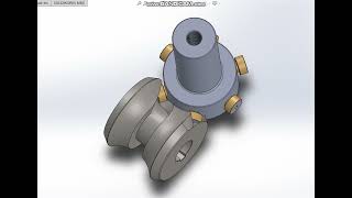 Globoidal Indexer Cam by Solidworks [upl. by Donny815]