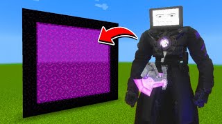 How to Make A Portal To The Troll Titan Tv Man Dimension in Minecraft [upl. by Elyak458]