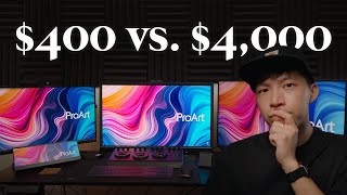 400 Monitor Vs 4000 Monitor  ASUS ProArt Monitor PA32DC PA32UCXPK PA279CV [upl. by Aniar718]