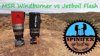 MSR Windburner and Jetboil Flash Comparision [upl. by Larimore]