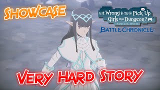 DanMachi Battle Chronicle  Filvis Showcase In Very Hard Story Good Damage Dealer For A Tank Unit [upl. by Joice876]