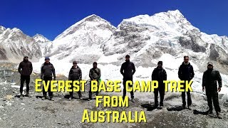 Trip to Everest base camp trek from Australia [upl. by Atelokin]