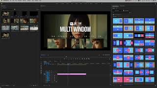 Multi Window Layouts Premiere Pro MOGRTs [upl. by Yznil]