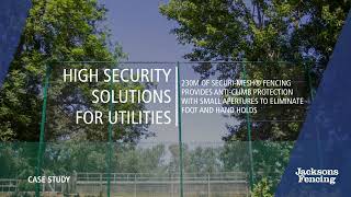 Water Treatment Works Security Fencing  Jacksons Fencing [upl. by Leia]