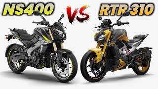 Bajaj Pulsar Ns400 VS Apache RTR 310 💥 On Road Price  Mileage  Top Speed  New Pulsar Ns400 2024 [upl. by Yssirc]