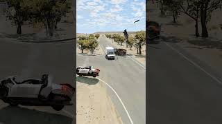 Realistic Highway Car Crashes 91  BeamNGdrive [upl. by Anthe]