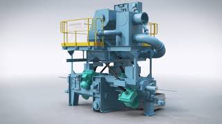 Wheelabrator FL Wire and Bar Descaling Blast Machine [upl. by Tomaso]