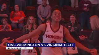 Hokies women men sweep season openers in Cassell Coliseum [upl. by Ennovyhc613]