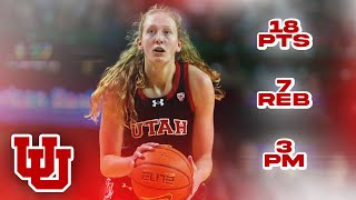 GIANNA KNEEPKENS HIGHLIGHTS VS UTAH 111523 [upl. by Michon913]