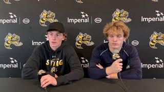 sarnia Sting post game press conference [upl. by Joanie423]