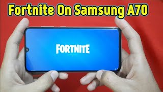 Samsung A70 Fortnite Mobile Gameplay [upl. by Adniram]