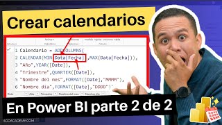 La mejor forma de crear un Calendario en Power BI parte 2 de 2🚨📈 [upl. by Amolap841]