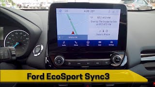 Learn all about Sync3 in the 2021 Ford EcoSport Android Auto Apple Car Play and more [upl. by Yc]