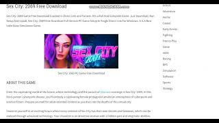 Sex City 2069 PC Game [upl. by Onahpets]