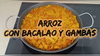 Arroz con bacalao y gambas [upl. by Ainaled971]