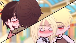 Double date  EreMika amp AruAni  aotsnk  modern au  gacha club [upl. by Peterman148]