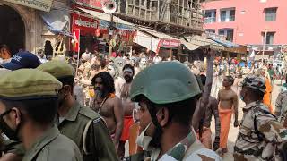 Naga Sadhu at Kumbh 2021 Haridwar Akhadas Saahi Snan Mahashviratri [upl. by Myca]