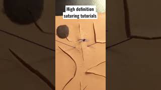 Simple interrupted suturing in HD 🩺 🏥 [upl. by Ahtekal]